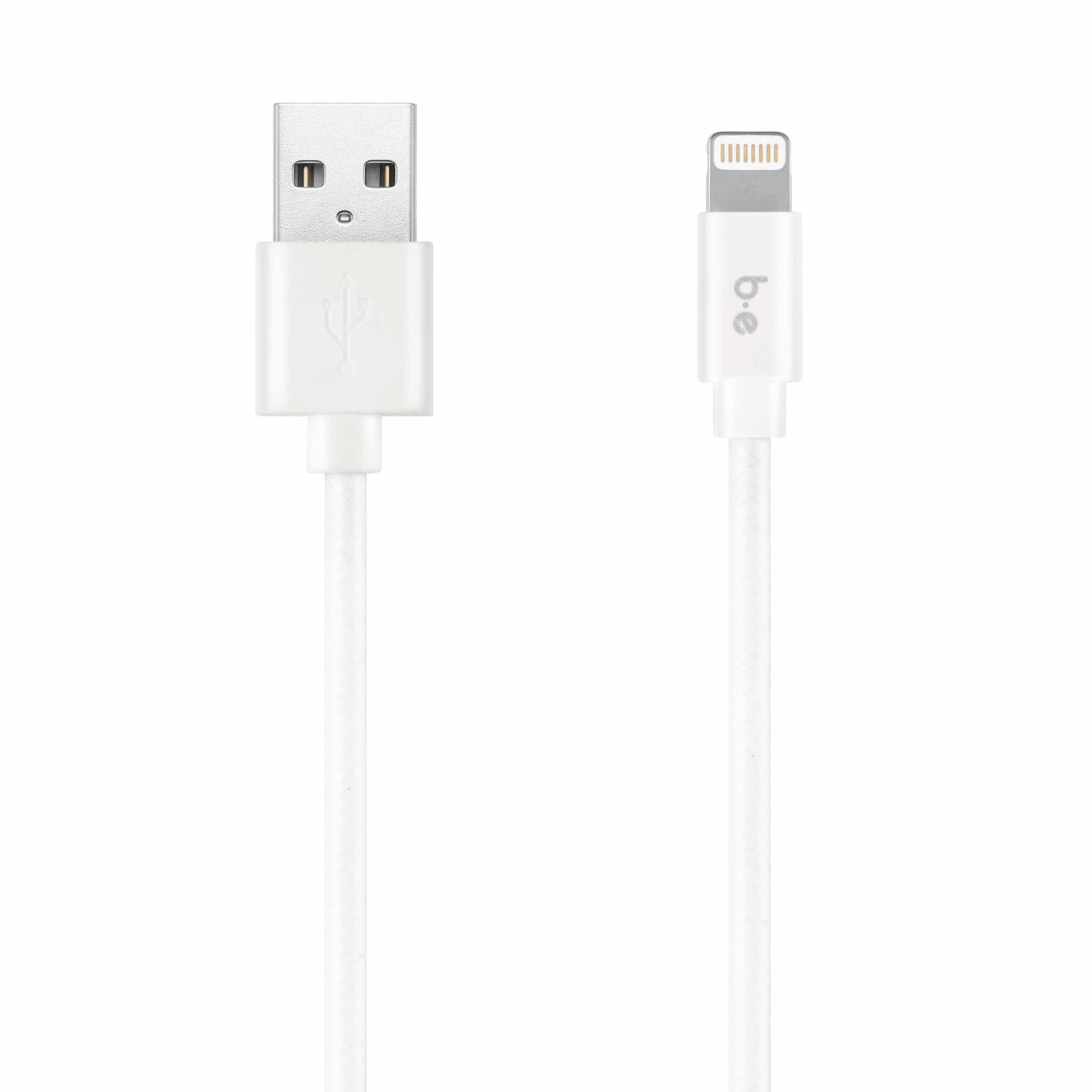 Braided Charge/Sync Lightning to USB-A Cable 4ft White