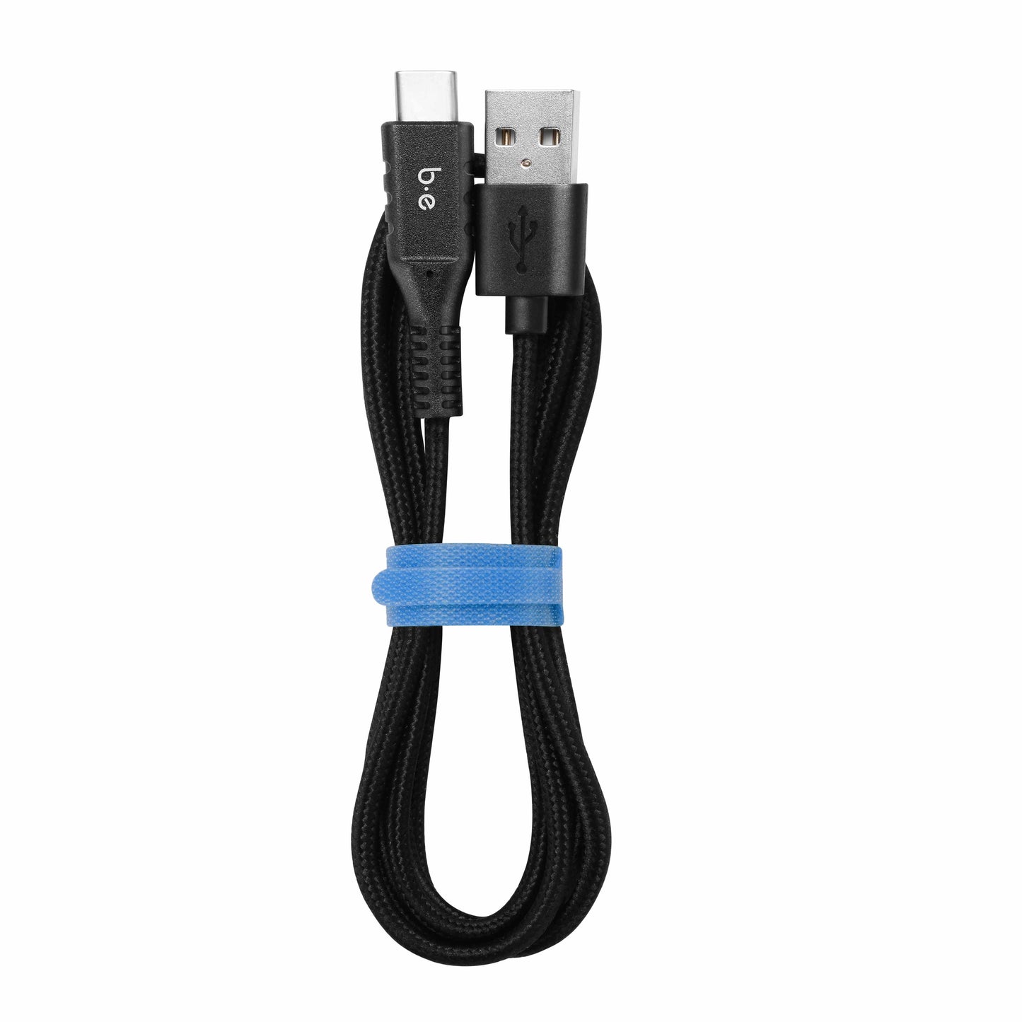 Braided Charge/Sync USB-C to USB-A Cable 4ft Black