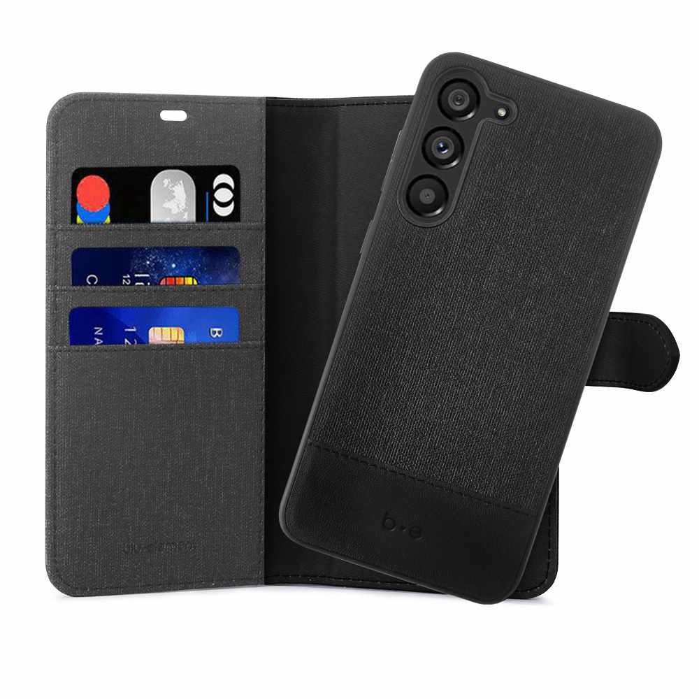 2 in 1 Folio Case Black/Black for Samsung Galaxy S23+ Cases Blu Element 