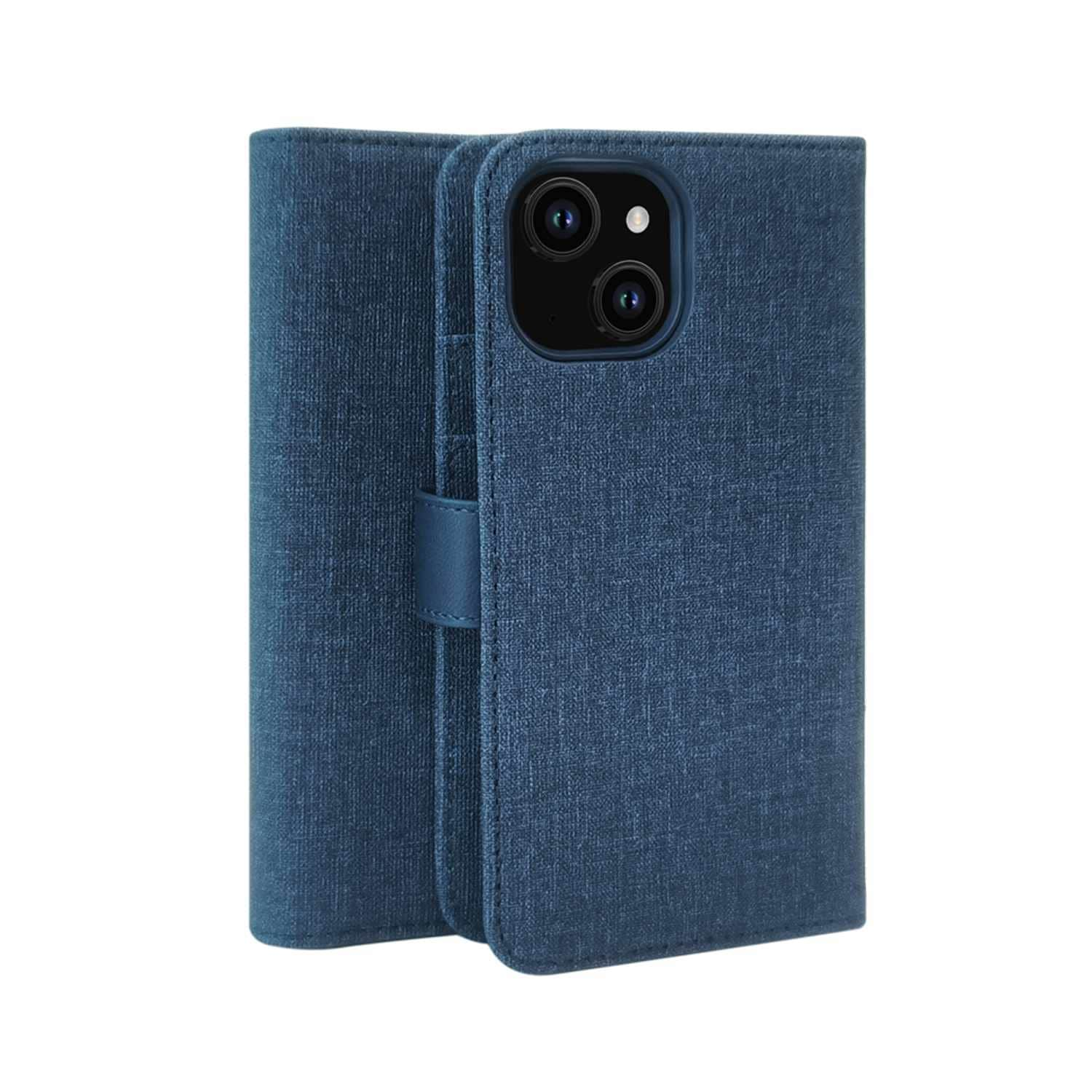 Folio 2 in 1 Case Lazuli Blue for iPhone 15/14/13 Cases Blu Element 