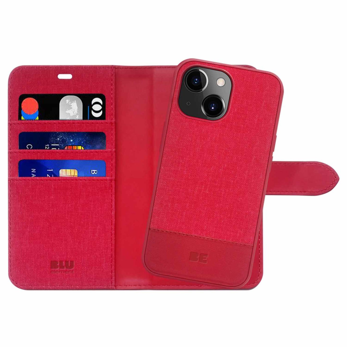 Folio 2 in 1 Case Dark Red for iPhone 16e/15/14/13