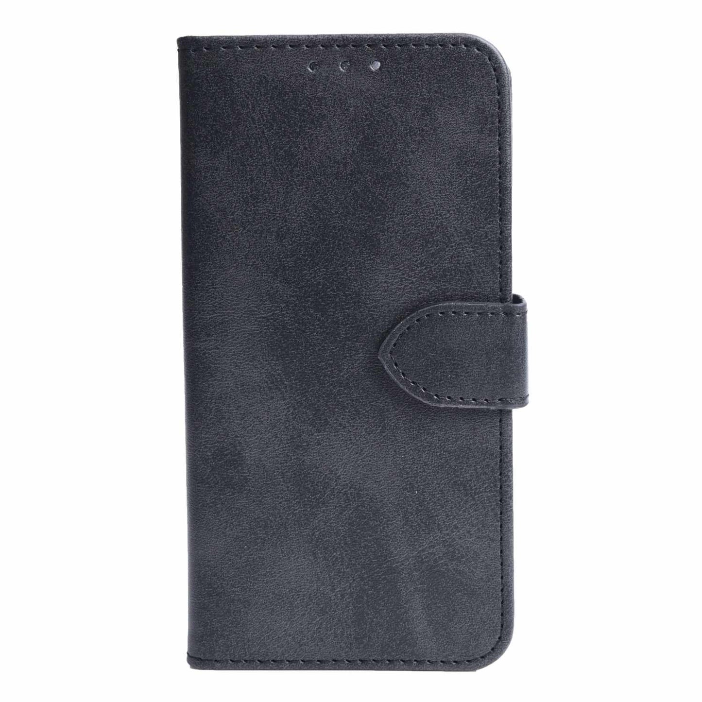 Faux Leather Folio Case w/TPU Gelskin Black for Samsung Galaxy S24