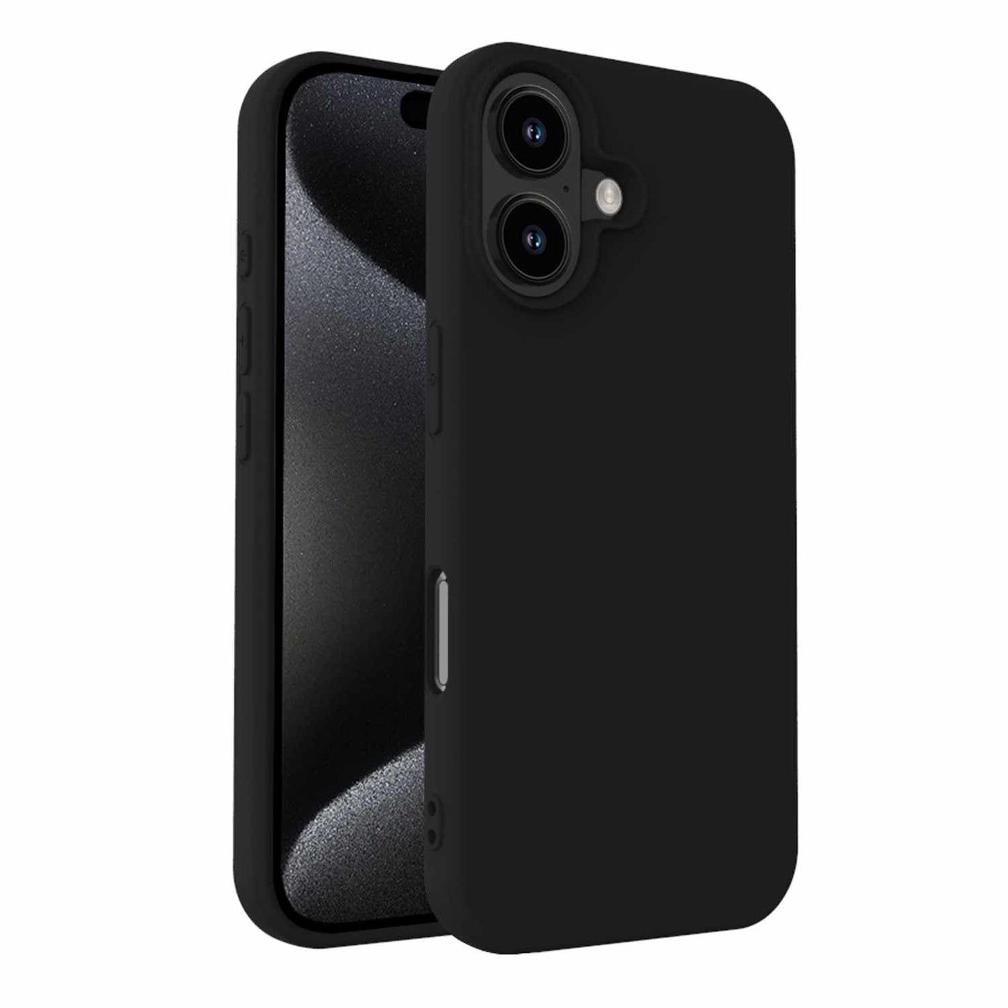 Gel Skin Case Black foriPhone 16 Plus