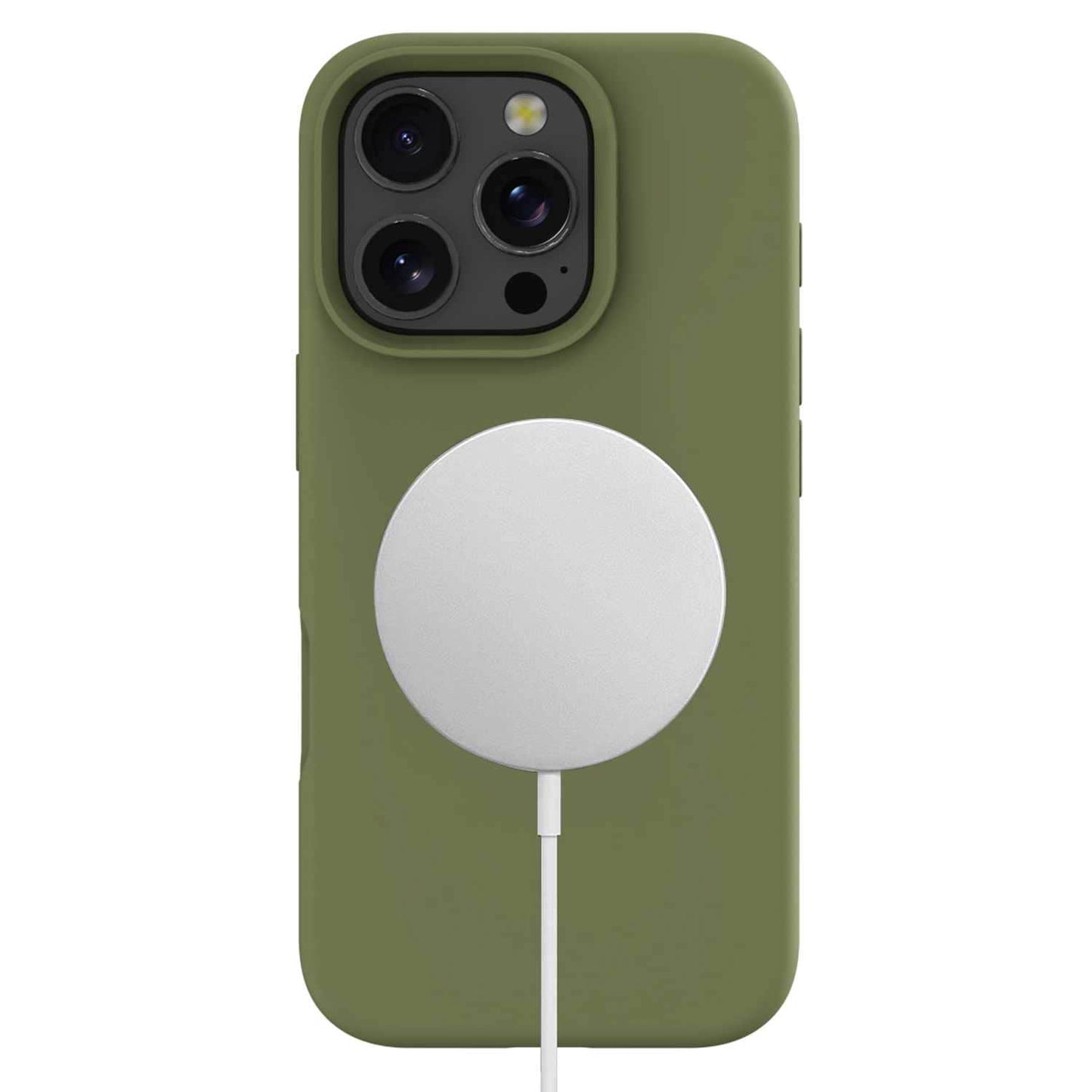 Silicone w/MagSafe Case Olive foriPhone 16 Pro Max