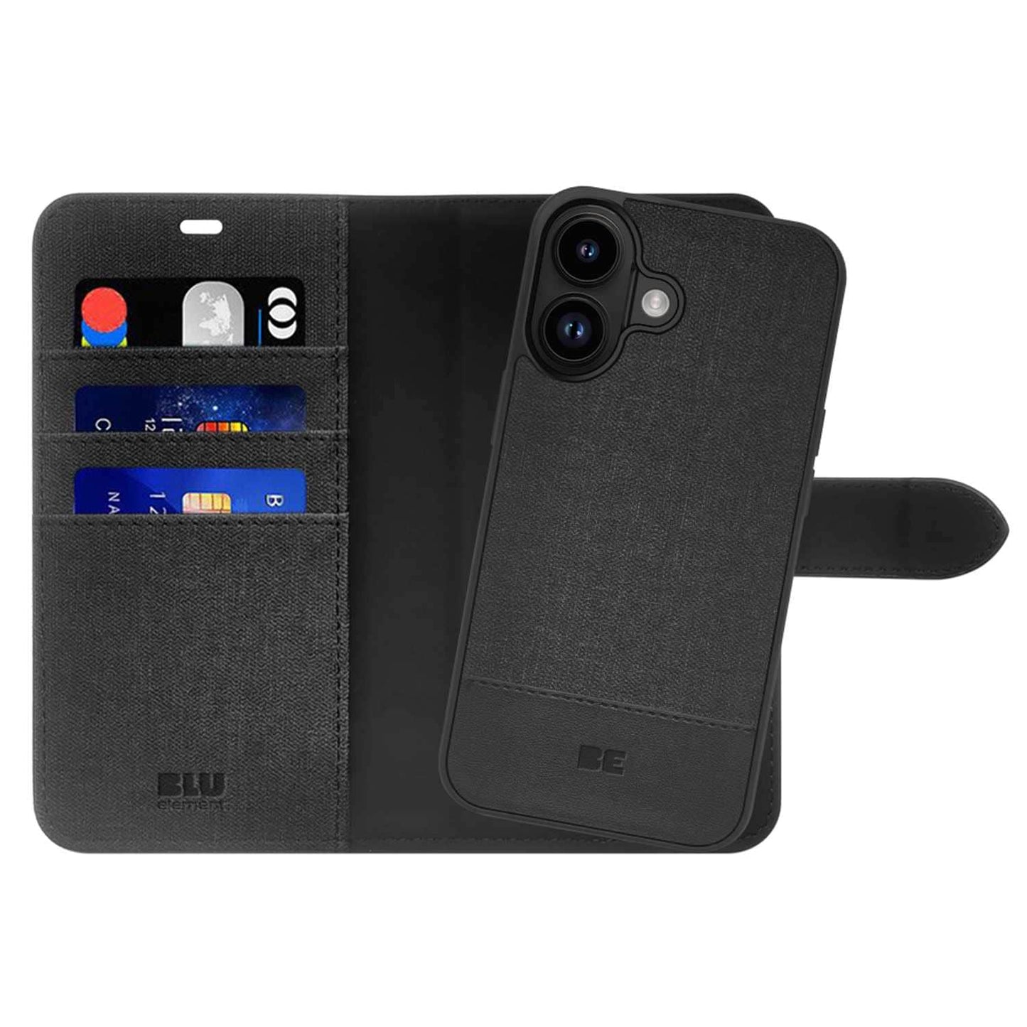 Folio 2 in 1 Case Black for iPhone 16