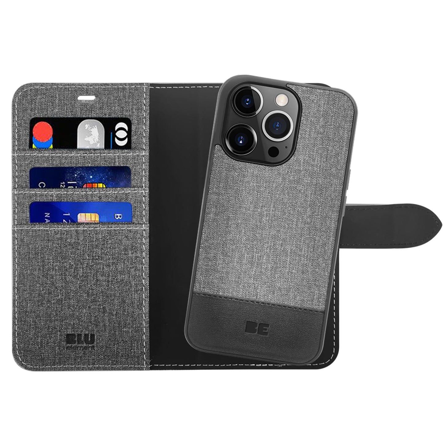 Folio 2 in 1 Case Grey for iPhone 16 Pro Max