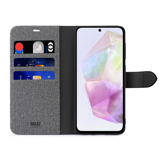 Folio 2 in 1 Case Grey/Black for Samsung Galaxy A35 5G