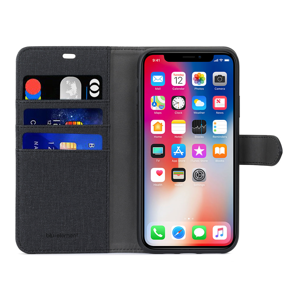 2 in 1 Folio Case Black/Black for iPhone 11/XR