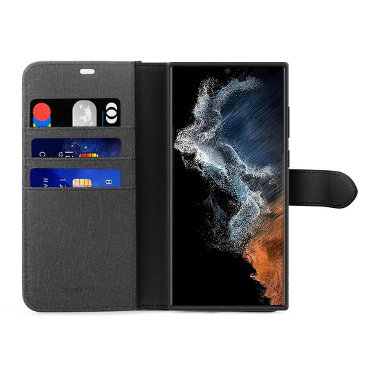 2 in 1 Folio Case Black/Black for Samsung Galaxy S23 Ultra