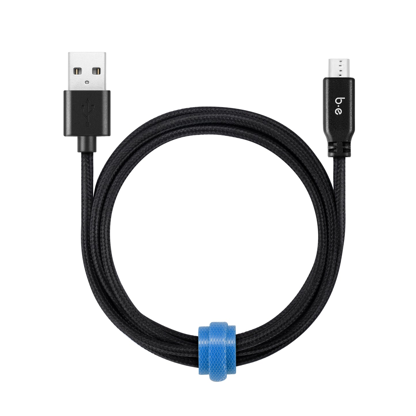 Braided Charge/Sync Micro USB Cable 6ft Black
