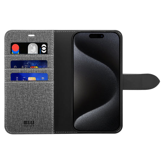 Folio 2 in 1 Case Grey for iPhone 16 Pro Max