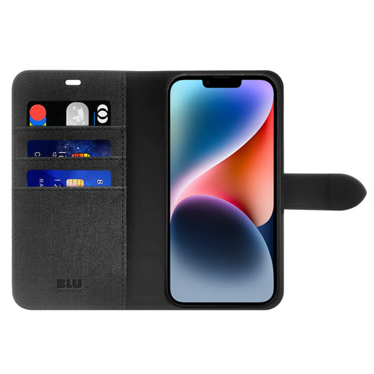 Folio 2 in 1 Case Black for iPhone 15 Plus/14 Plus Cases Blu Element 