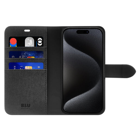 Folio 2 in 1 w/MagSafe Case Black for iPhone 16 Pro