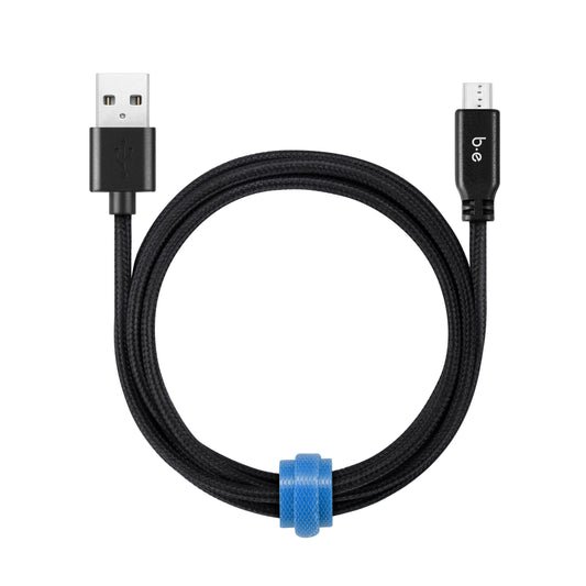 Braided Charge/Sync Micro USB to USB-A Cable 4ft Black