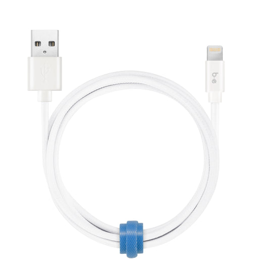 Braided Charge/Sync Lightning to USB-A Cable 4ft White