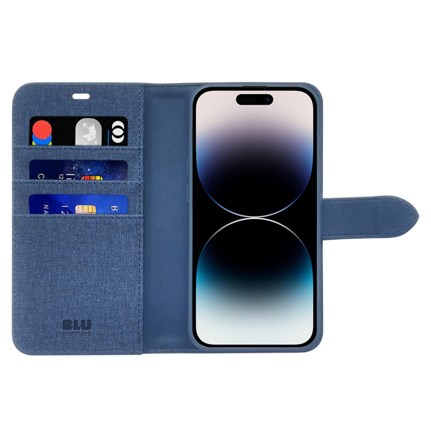 Folio 2 in 1 Case with MagSafe Lazuli Blue for iPhone 15 Pro Max