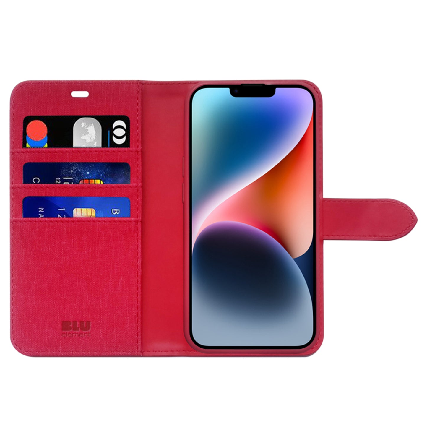 Folio 2 in 1 Case Dark Red for iPhone 16e/15/14/13